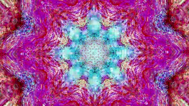 Kaleidoscope Geometrical Surrealistic Combination Moving Trippy Kaleidoscope Magical Movements Compilation — Vídeo de stock