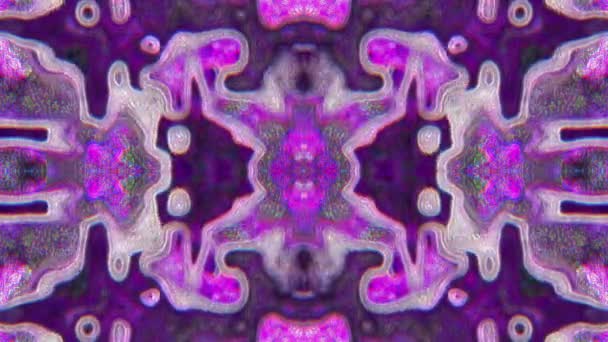 Mandala Surrealistic Geometrical Combination Flashing Fantasy Pattern Magic Flight Footage — 图库视频影像