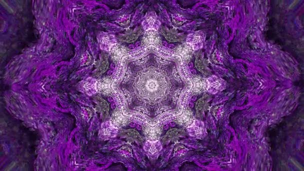 Bizzare Kaleidoscope Abstract Art Flowing Trippy Pattern Hypno Trip Compilation — Αρχείο Βίντεο