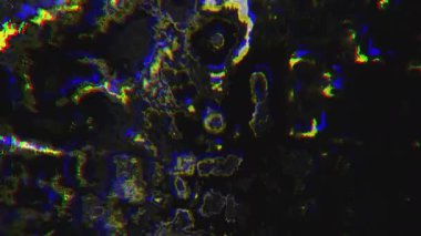 Multicolored vintage noisy iridescent holographic fashion shimmering background. Light distortions for your video. 