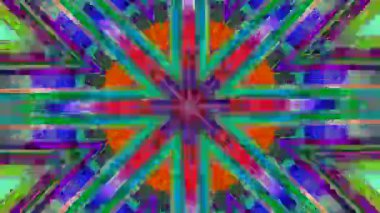 Psychodelic Geometrical Mandala Substancion. Flowing fantasy background. Magic trip compilation for web, tv show 4k Uhd. 