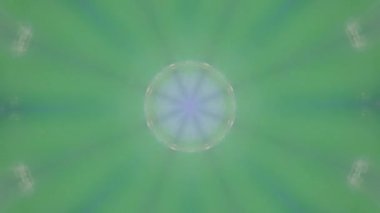 Psikedelik Düzen İllüzyon Gezisi. Parlak bir kaleydoskop. Web, yoga, kulüp 4k Uhd için sihirli hareketler videosu. 