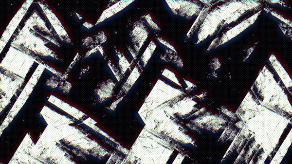 Перетворюючи Старовинний Науково Фантастичний Блискучий Фон Абстрактне Ретро Чорно Біле — стокове фото