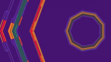 Yüksek kalitede gürültü bozulması ve pixelation fütüristik arkaplan ile soyut kaleydoskop.