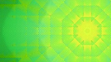 Yüksek kalitede gürültü bozulması ve pixelation fütüristik arkaplan ile soyut kaleydoskop.