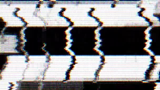 Moving Glitch Effekt Futuristischen Trendigen Psychedelischen 80Er Schillernden Hintergrund Vfx — Stockvideo