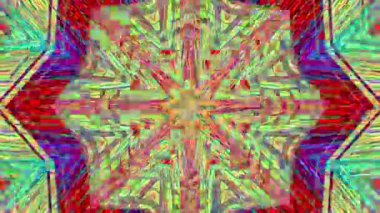 Çok renkli geometrik bilim kurgu moda ışıltılı arka plan. Projeniz için fantastik çarpıtmalar.