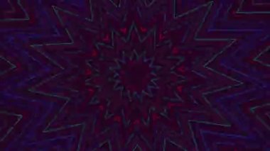 Sürrealist Mandala İllüzyoner Sabit. Akan fantezi kaleydoskopu.