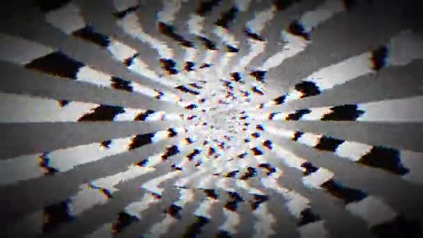 Abstrakt Geometrisk Futuristisk Psykedelisk Skimrande Bakgrund Övergångar För Alla Typer — Stockvideo