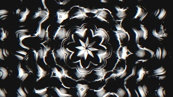 Мечтательный Черно Белый Сюрреалистический Калейдоскоп — стоковое фото