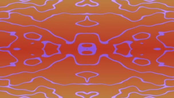 Geometrische Kaleidoskop Abstrakte Kombination Leuchtendes Trippelmuster Magisches Flugmaterial Für Web — Stockvideo