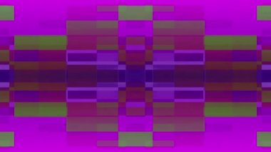 Sıradan bir arıza efekti, fütürist, zarif, pırıl pırıl bir arka plan. Yaratıcı kullanım için neon renkli bloklar video fx. 