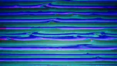 Çok renkli, gürültülü, kötü televizyon efektleri, parazit, bilim kurgu, ışıltılı arka plan. Videonuz için ışık bozulmaları. 