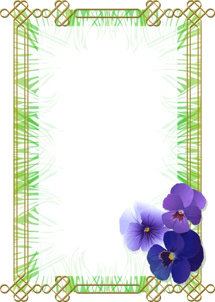 Violets — Stock Vector