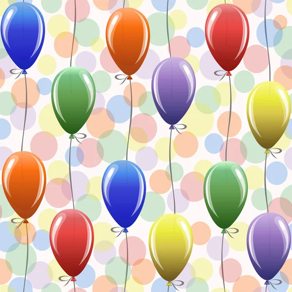 Seamless pattern with balloons. — Stock Vector