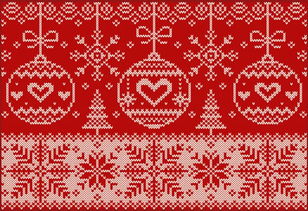 Nouvel An tricoté motif nordique . — Image vectorielle