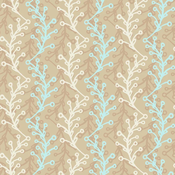 Naadloze floral retro achtergrond — Stockvector