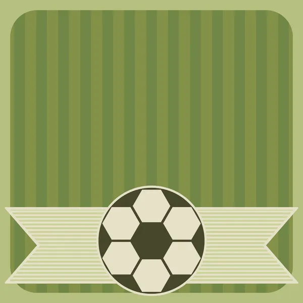 Tarjeta de felicitación de fútbol — Vector de stock