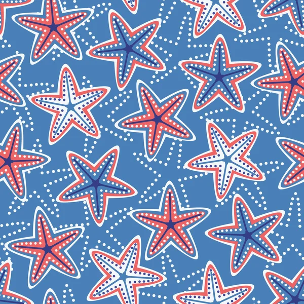 Seamless pattern with stars — Stock Vector