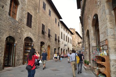 Şehir san gimignano ortaçağ mimarisi