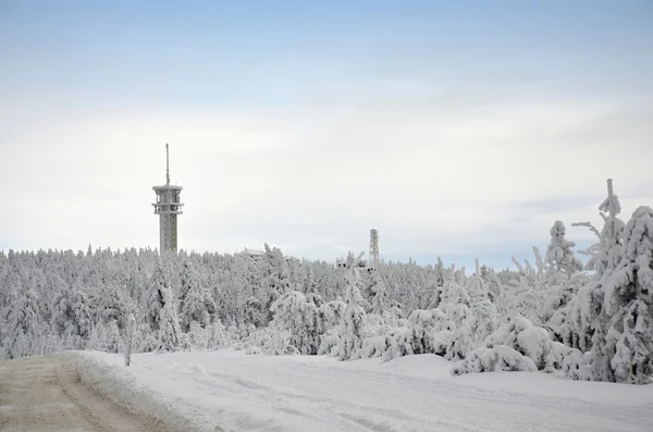 Paisaje invernal en la República Checa — Foto de Stock