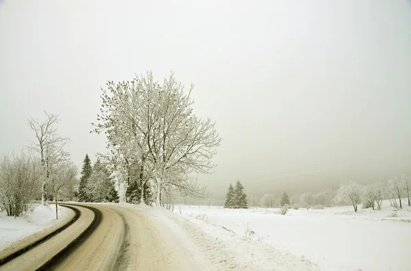 Winter landscape in the Czech republic