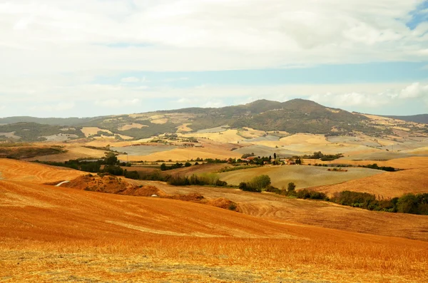 Вид на сельскую местность Тосканы Италия — стоковое фото