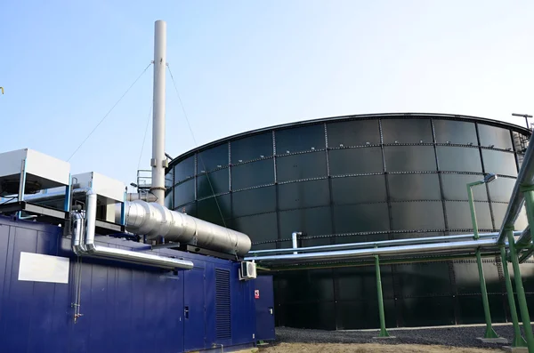 The biogas plant — Stock Photo, Image