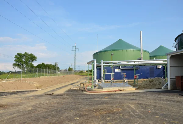 La planta de biogás — Foto de Stock