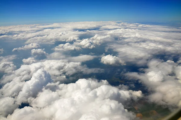 Aerial view of the landscape of Iceland from the plane — Stock Photo, Image