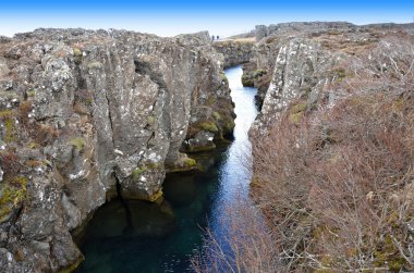 The Thingvellir national park, Althing on the Iceland clipart