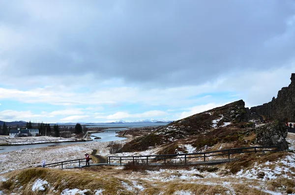 De thingvellir Nationaalpark, Alþing op de IJsland — Stockfoto