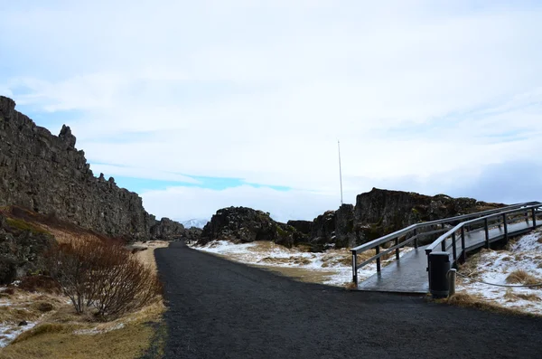 O parque nacional Thingvellir, Althing na Islândia — Fotografia de Stock