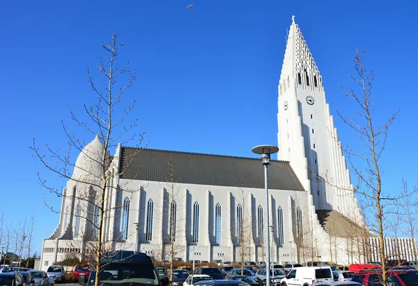 Хальгримскиркья церковь в центре Рейкьявика Исландия — стоковое фото