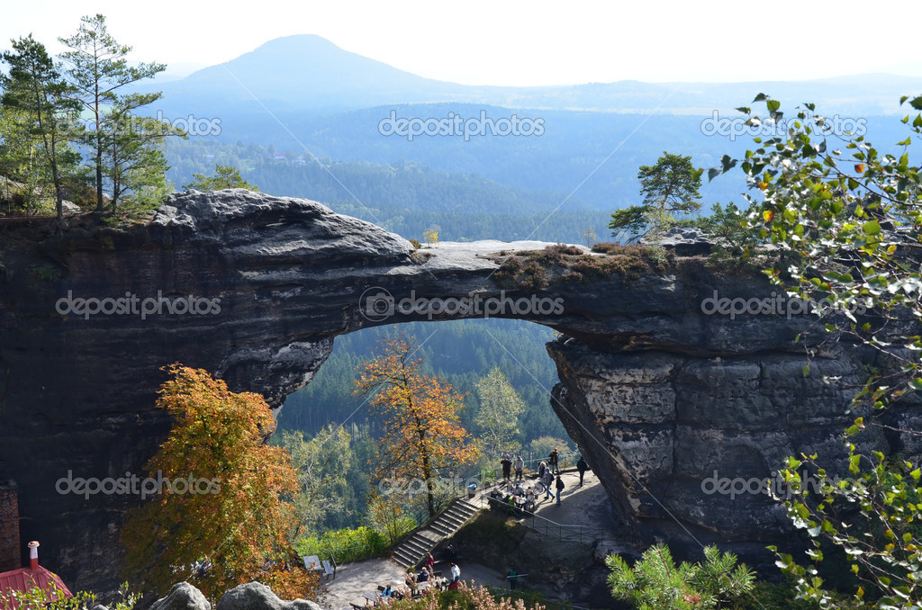 National park Czech Switzerland Pravcice stone gate