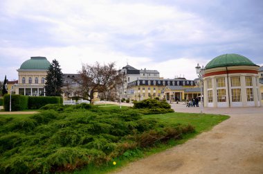 Baharda franzensbad parklar ve spa spa town evleri