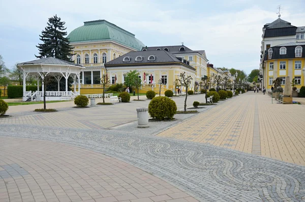Baharda franzensbad parklar ve spa spa town evleri