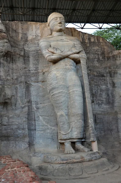 Stone buddha in Polonnaruwa - Srí Lanka — Zdjęcie stockowe