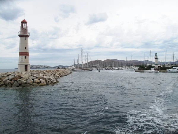 Türkiye Deki Turgutreis Limanı Bodrum Yarımadası Mula Lçesi — Stok fotoğraf