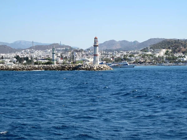 土耳其穆拉地区Bodrum半岛Turgutreis港口 — 图库照片