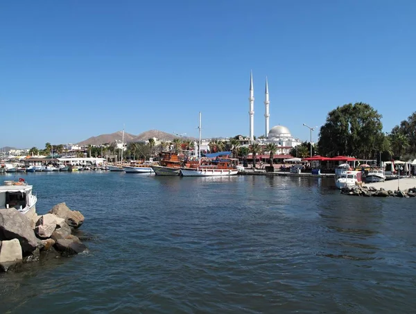 Hafen Turgutreis Der Türkei Auf Der Halbinsel Bodrum Bezirk Mula — Stockfoto