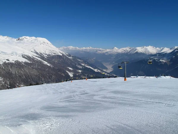 Vista Inverno Das Dolomitas Itália — Fotografia de Stock