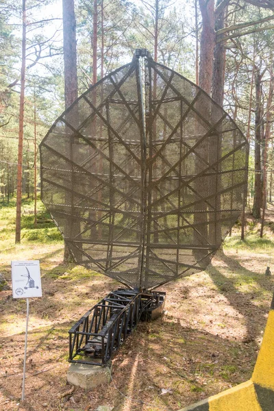Hel Polonia Julio 2021 Antena Radar Artillería Antiaérea Medición Altura — Foto de Stock
