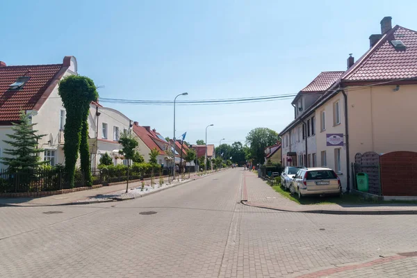 Hel Polsko Července 2021 Pohled Ulici Hel — Stock fotografie