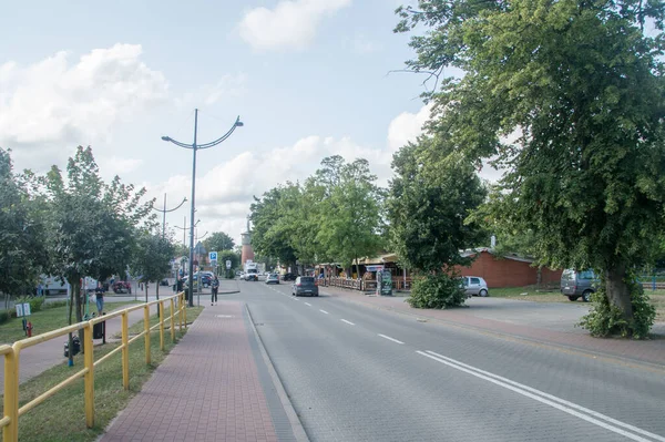Wladyslawowo Polen Juli 2021 Straßenansicht Wladyslawowo — Stockfoto