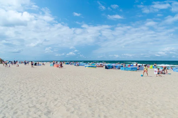 Jastrzebia Gora Poland July 2021 View Beach Baltic Sea Summer — Stock Photo, Image