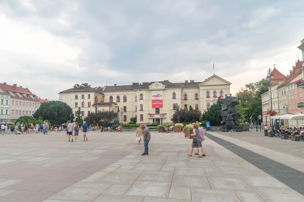 Bydgoszcz Polônia Julho 2021 Praça Mercado Antigo Bydgoszcz — Fotografia de Stock