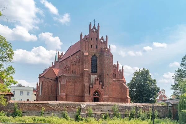 Uitzicht Sint Mateusz Kerk Starogard Gdanski Polen — Stockfoto