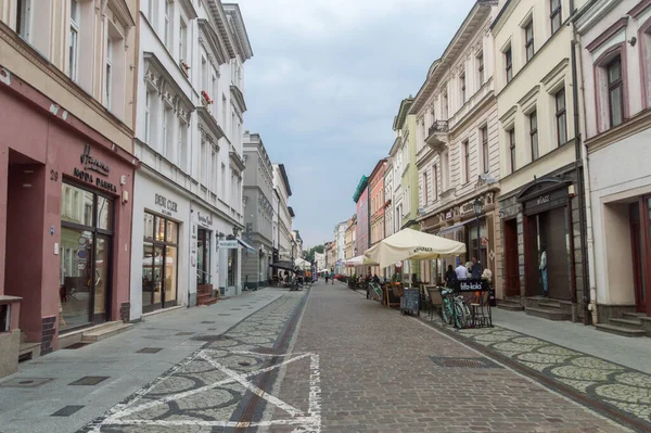 Быдгощ Польша Июля 2021 Года Мощеная Улица Старом Городе Быдгощ — стоковое фото