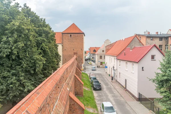 Chelmno Poland July 2021 Historic Defence Wall Chelmno — стокове фото